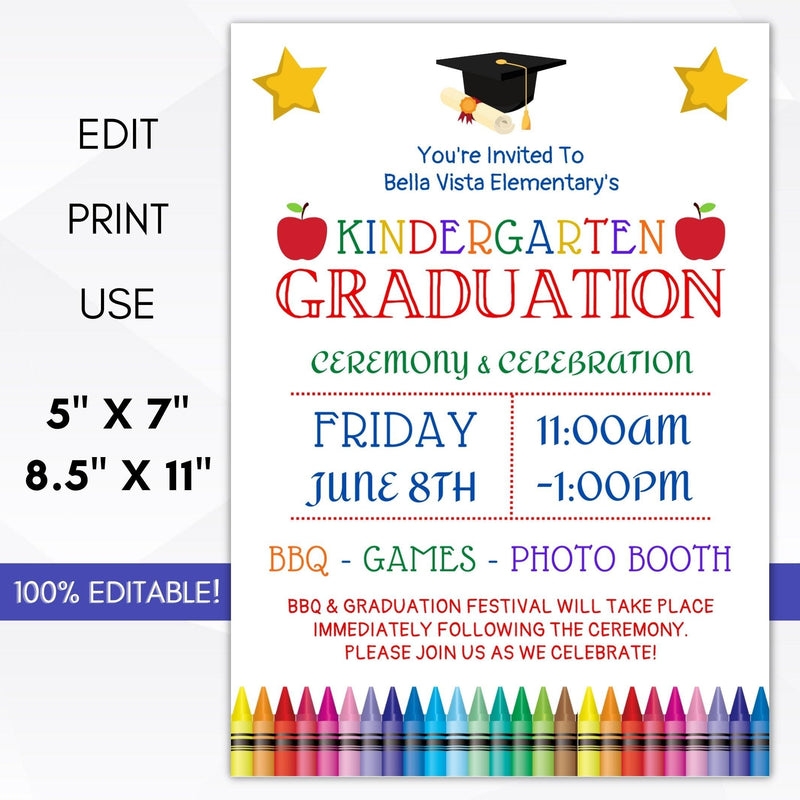 Free Printable Graduation Announcements For Preschool Free Printable Graduation Announcements For Preschool