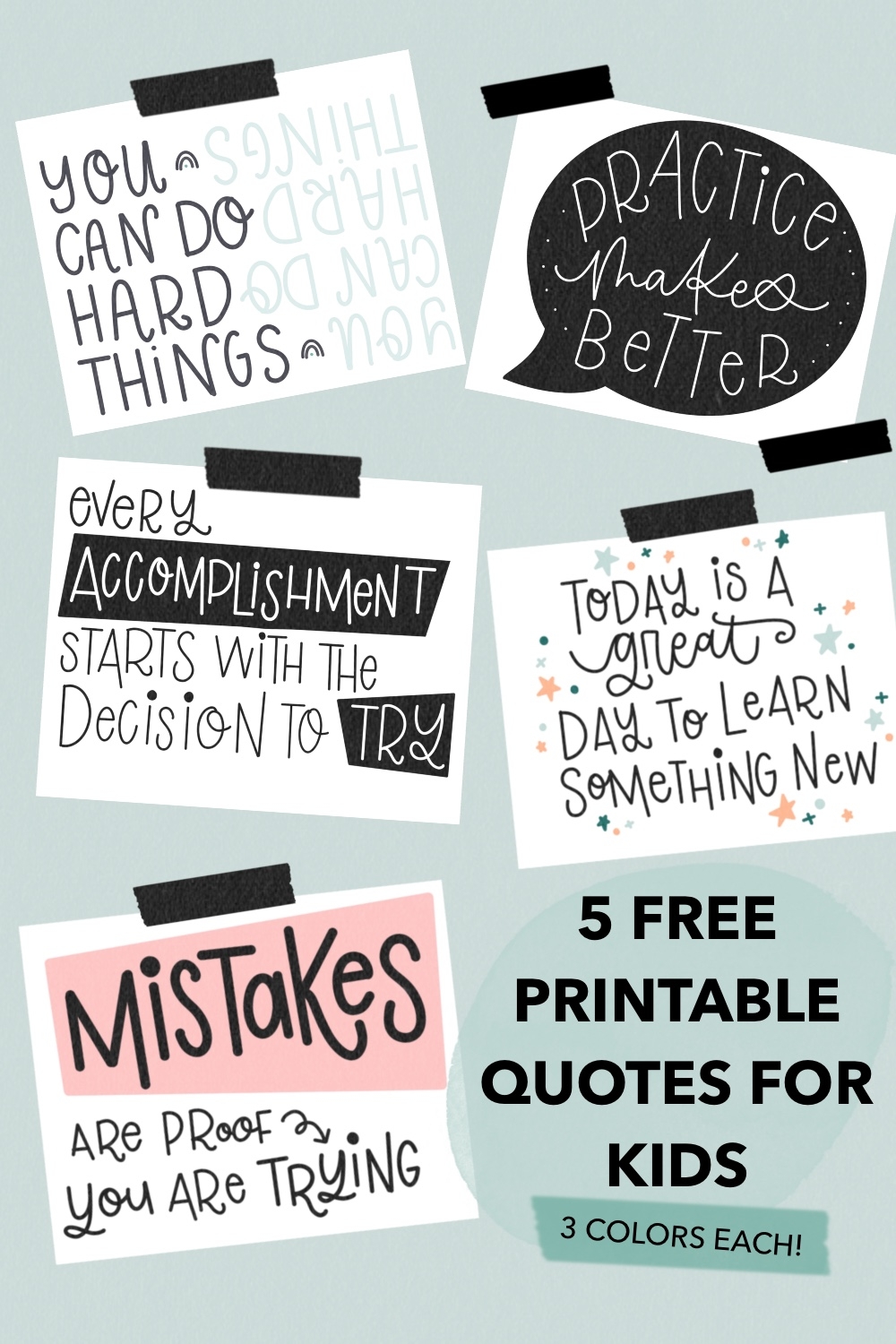 Free Printable Quotes For Kids Learning Lemon Thistle