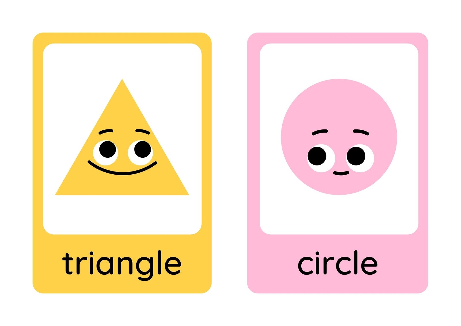 Free Printable Shapes Flashcards Templates Canva