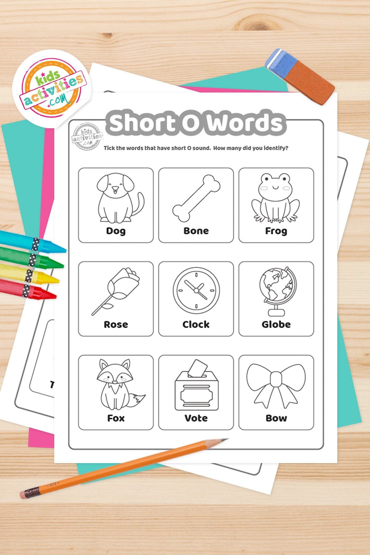 Free Printable Long O Worksheets