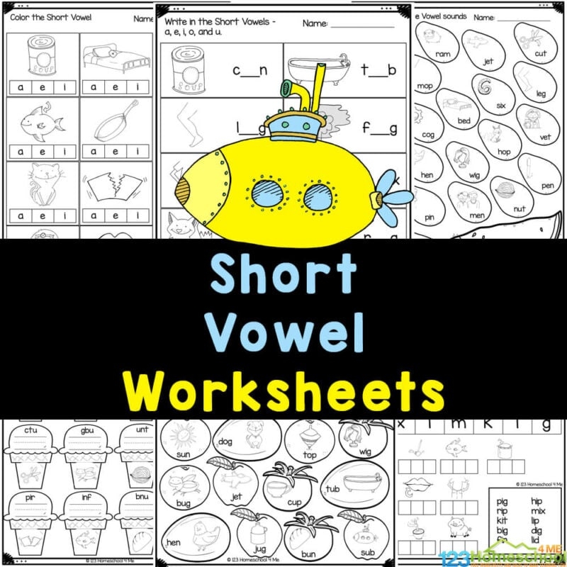 Aeiou Vowels Worksheets Free Printable Pdf