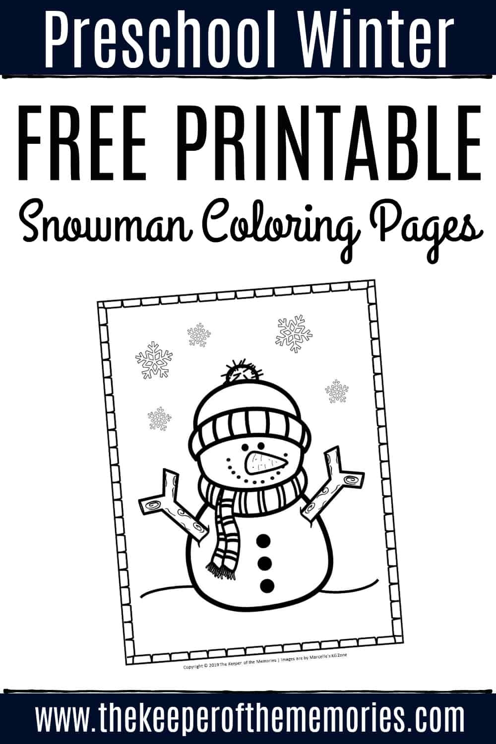Free Printable Preschool Winter Coloring Pages Free Printable Preschool Winter Coloring Pages