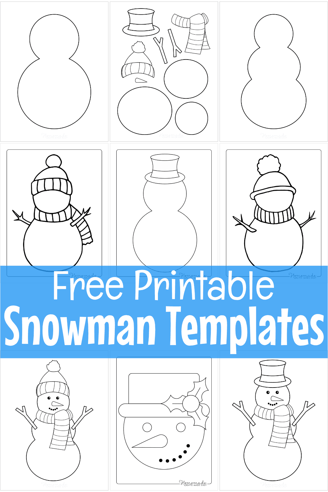 Free Snowman Printables For Preschool
