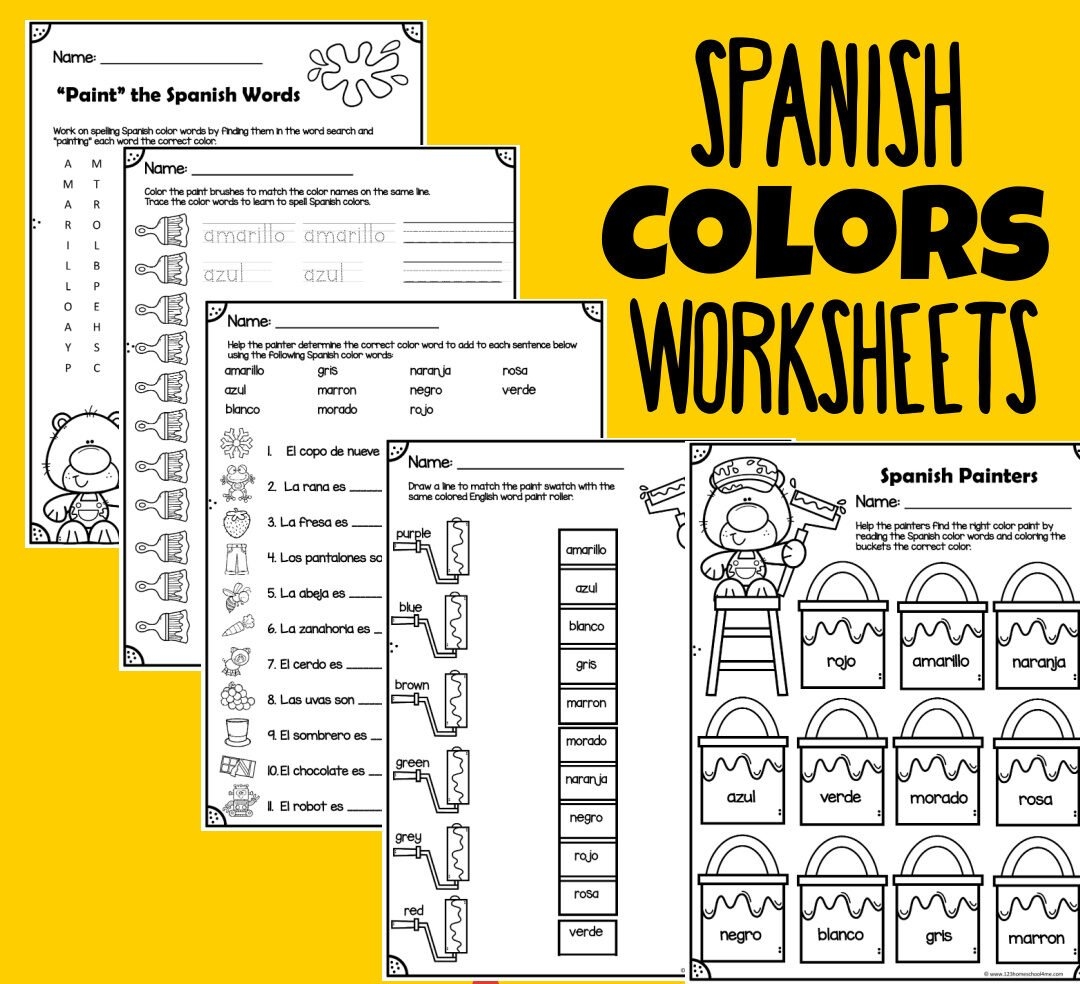 Free Highschool Spanish Worksheets Printable
