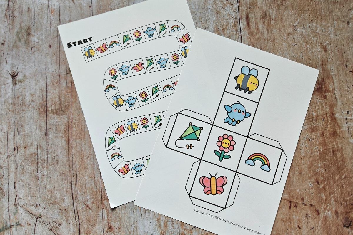 Printable Board Game Preschool