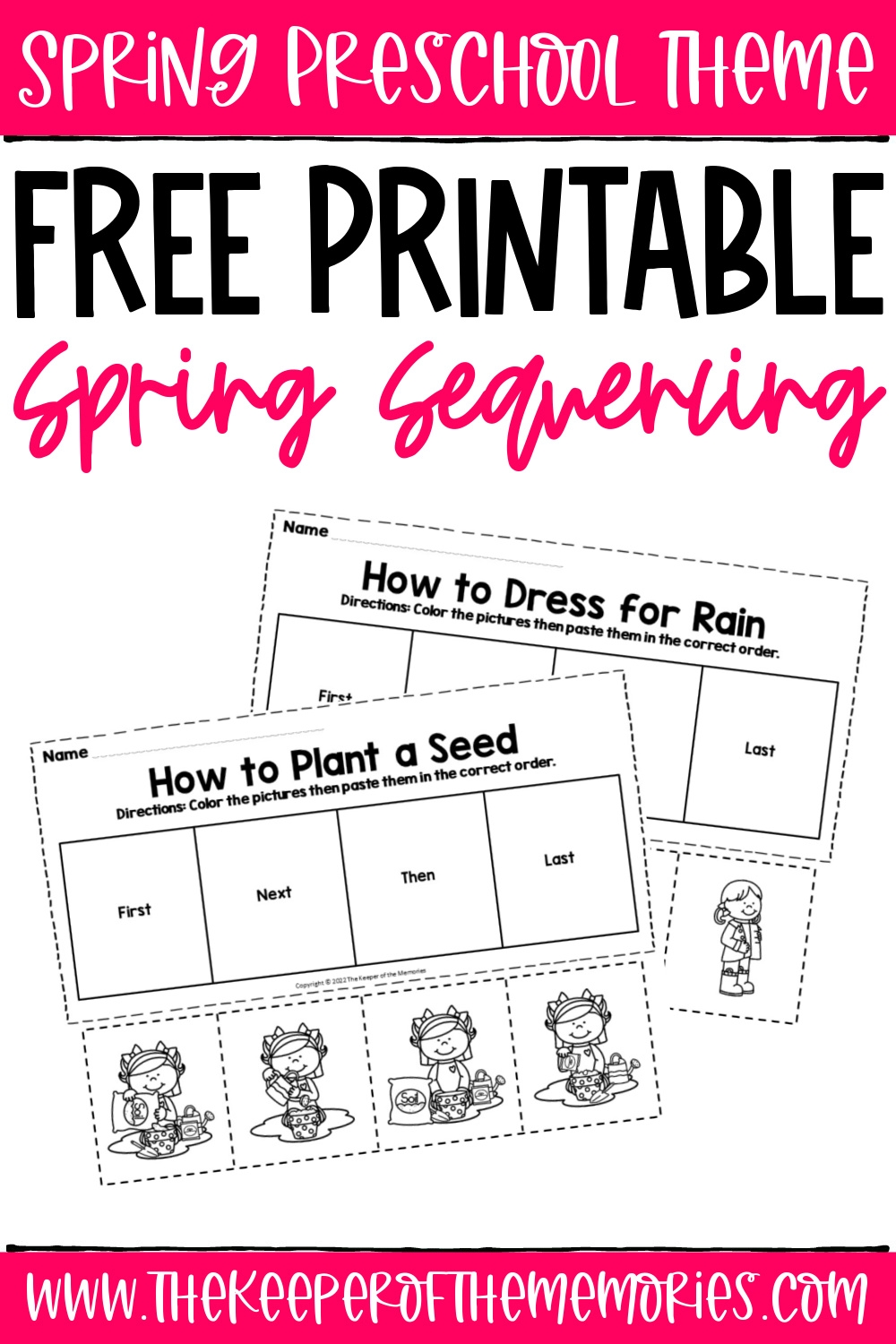 Free Printable Spring Sequencing Worksheets Free Printable Spring Sequencing Worksheets