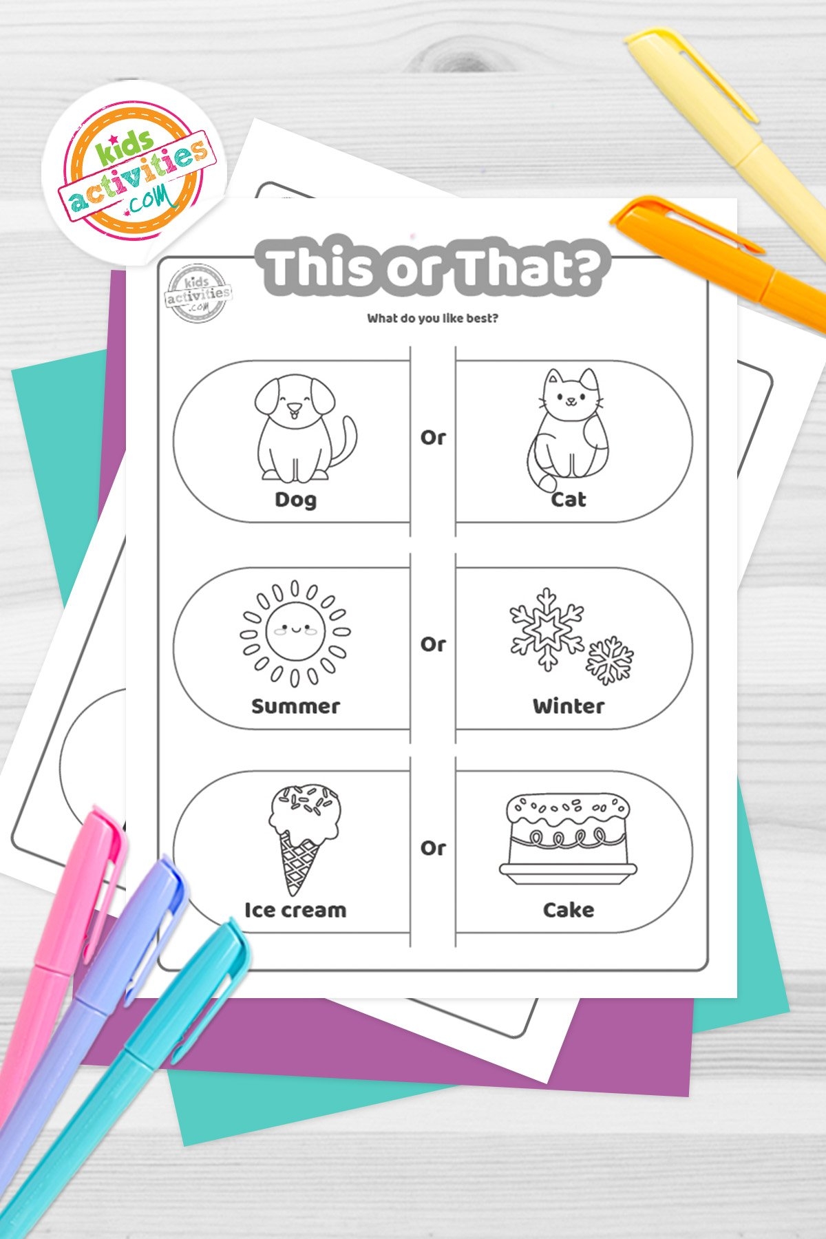 Free Printable This Or That Questions For Kids Kids Activities Blog
