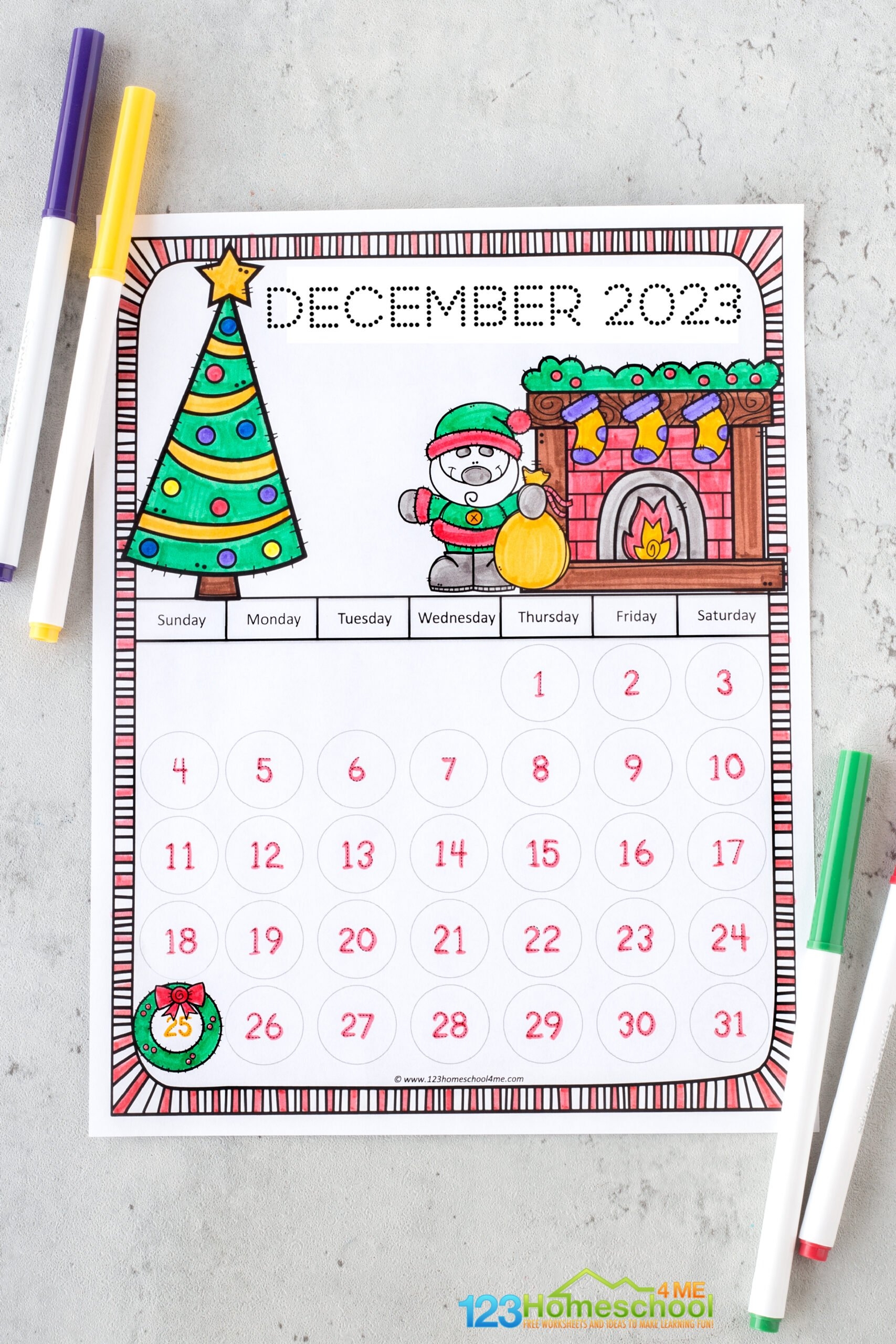 Preschool Calendar Printable Free Pdf
