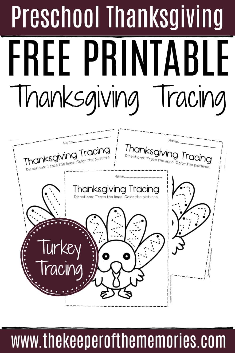 Free Printable Tracing Thanksgiving Preschool Worksheets Free Printable Tracing Thanksgiving Preschool Worksheets
