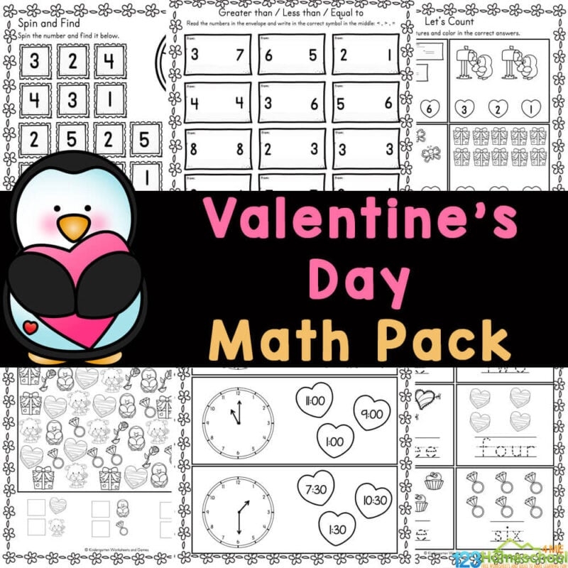 FREE Printable Valentine s Day Math Worksheets FREE Printable Valentine s Day Math Worksheets