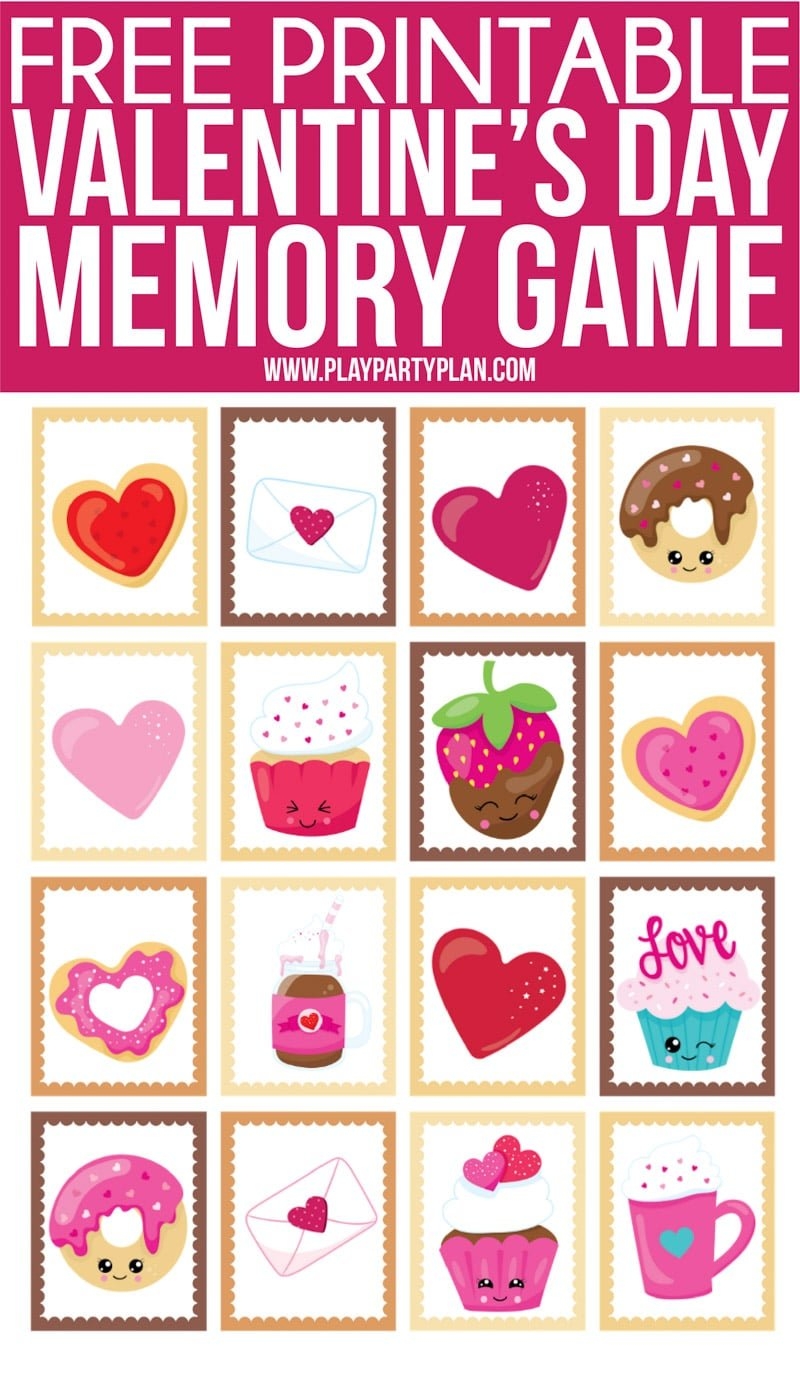 Free Printable Valentine s Day Memory Games For Kids Play Party Plan Free Printable Valentine s Day Memory Games For Kids Play Party Plan