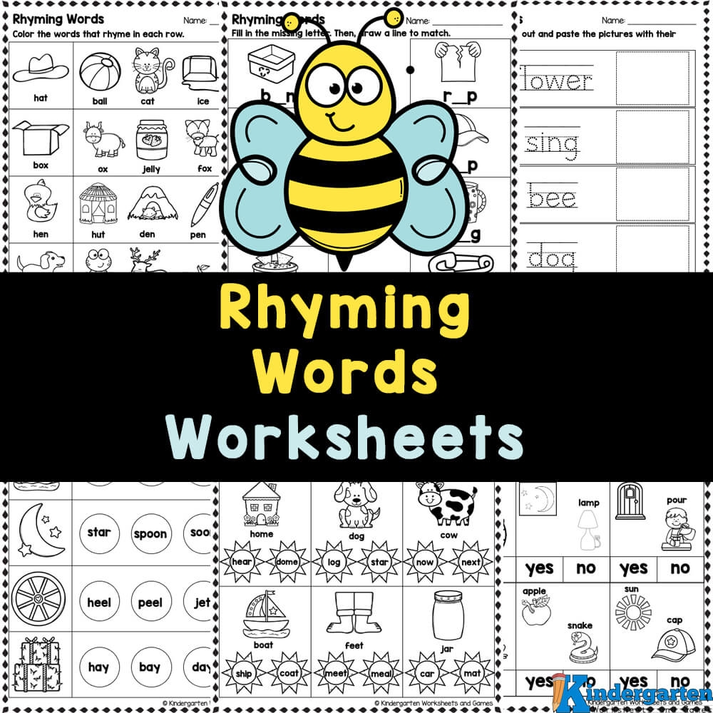 Printable Rhyming Worksheet For Kindergarten