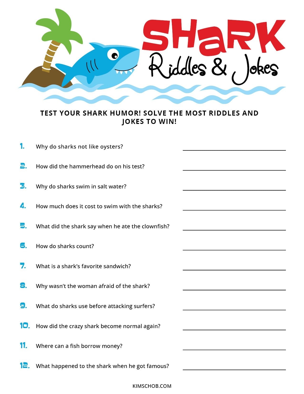 Free Shark Week Printables For Kids Download Pages Kim Schob Free Shark Week Printables For Kids Download Pages Kim Schob
