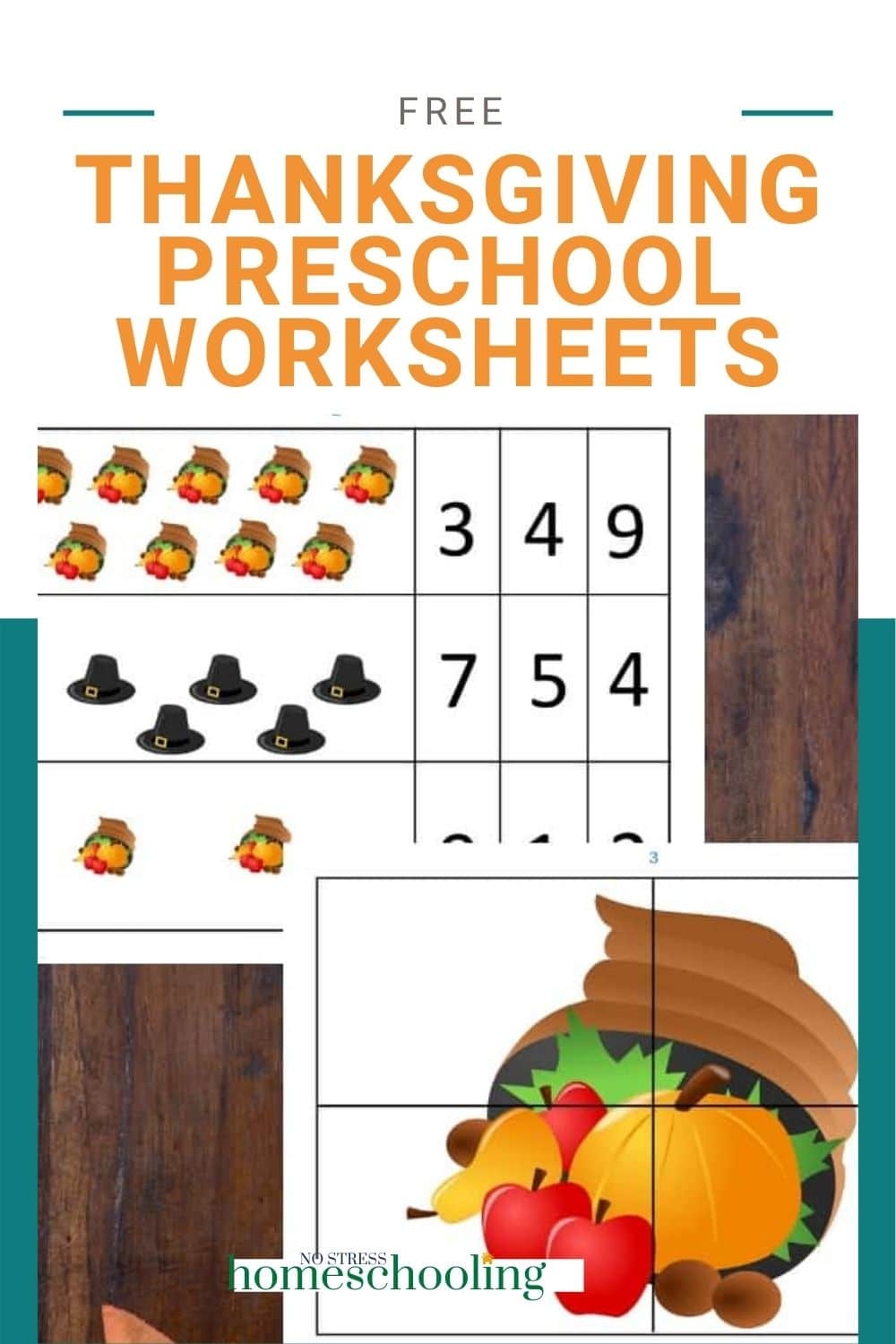Free Thanksgiving Preschool Printable Pack To Use Now