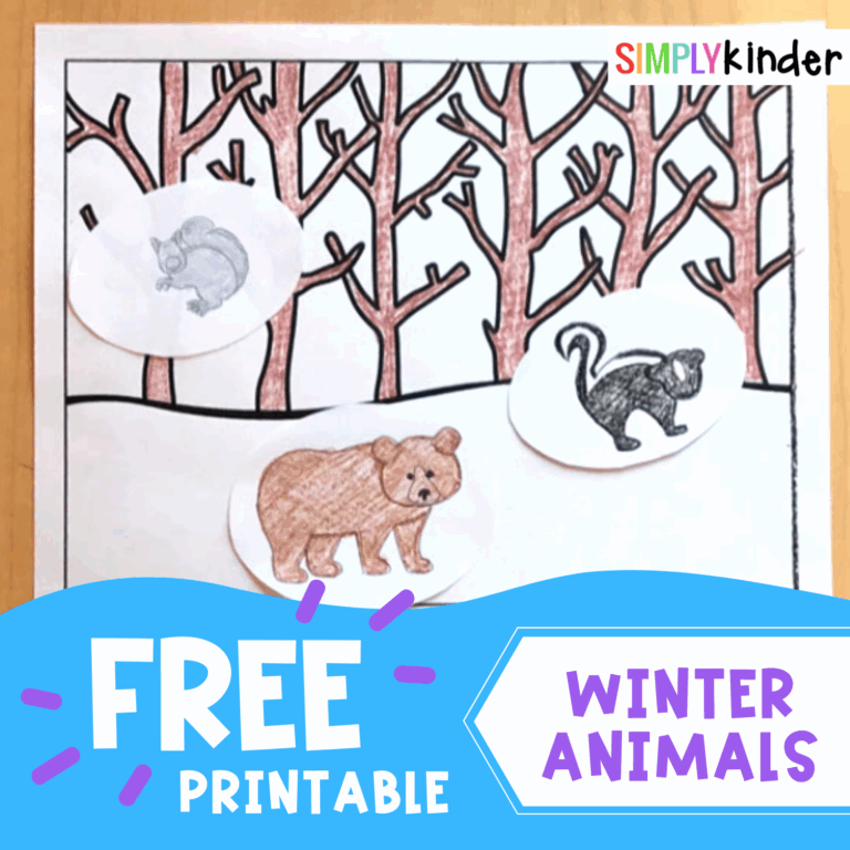 Free Winter Animals Printable Worksheets Simply Kinder
