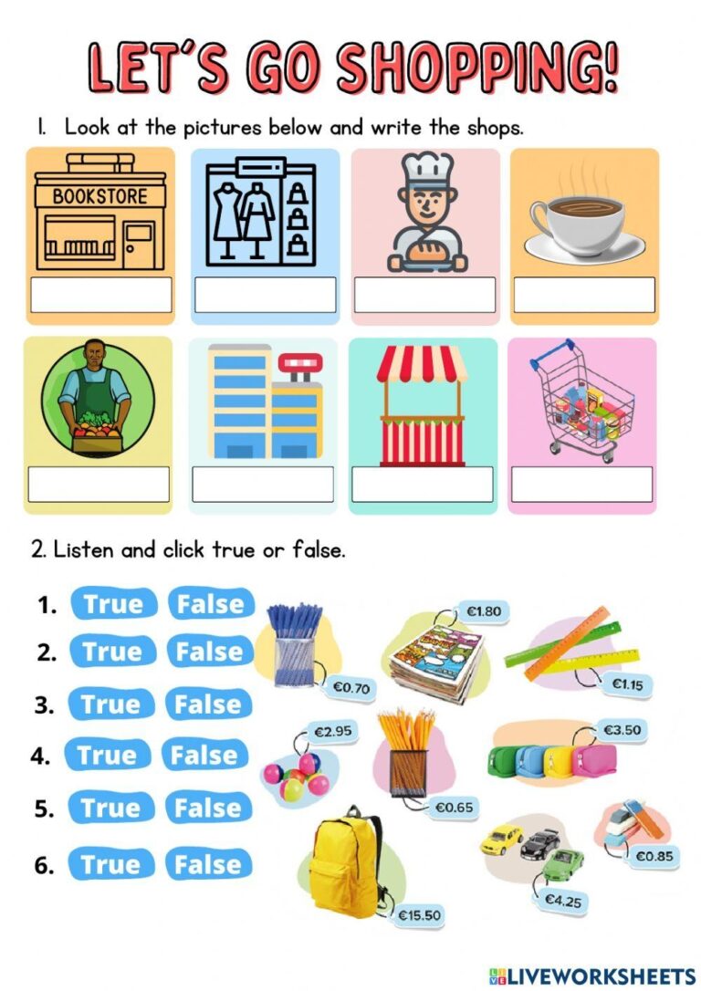 Free Worksheet For Shopping Download Free Worksheet For Shopping Png Images Free Worksheets On Clipart Library