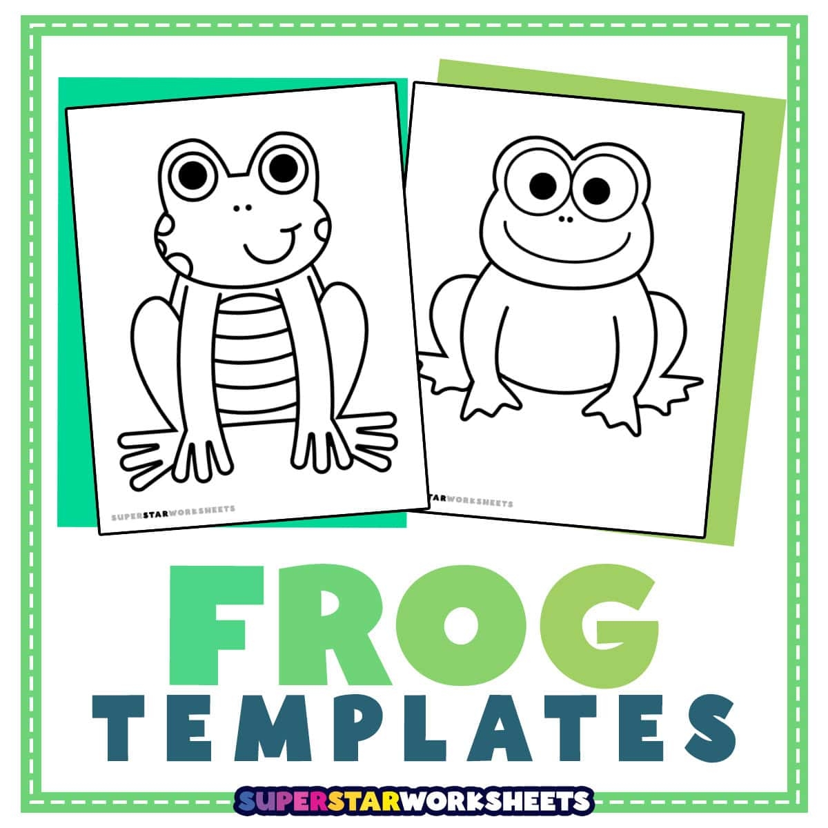 Frog Template Superstar Worksheets Frog Template Superstar Worksheets