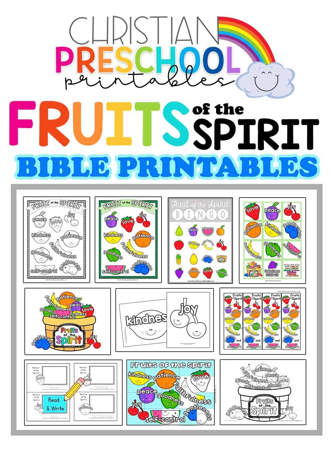 Fruit Of The Spirit Printables Christian Preschool Printables Fruit Of The Spirit Printables Christian Preschool Printables