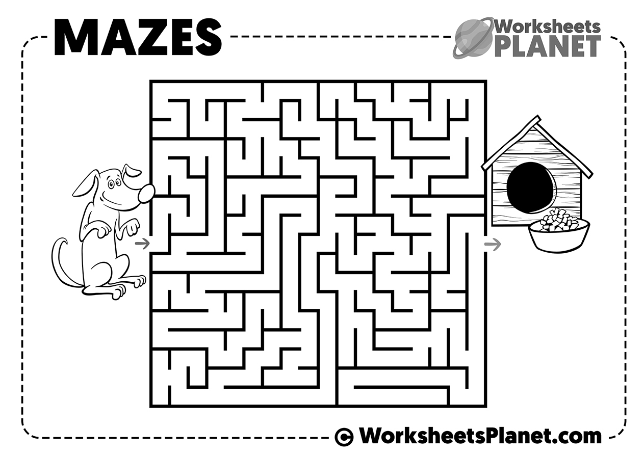 Maze For Preschoolers Free Printable