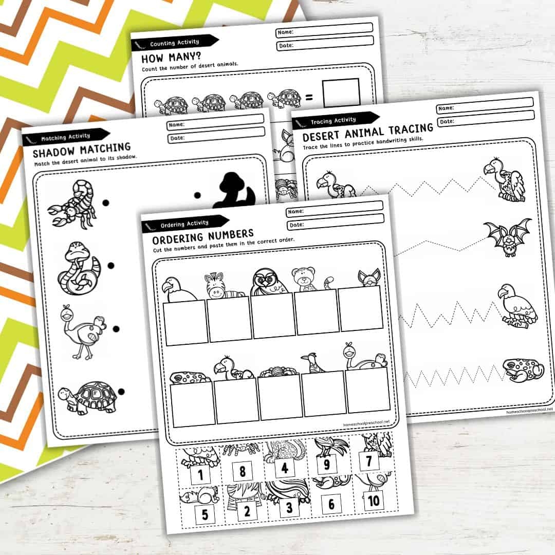 Desert Preschool Printables Desert Preschool Printables