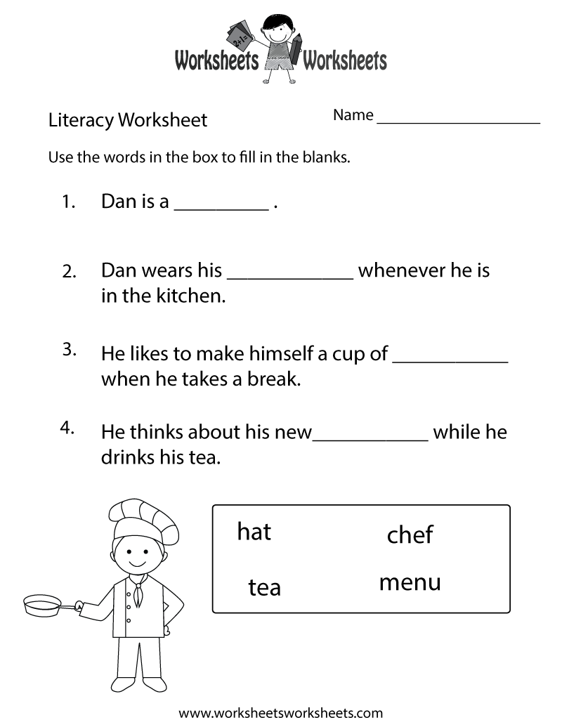 Fun Literacy Worksheet Worksheets Worksheets Fun Literacy Worksheet Worksheets Worksheets