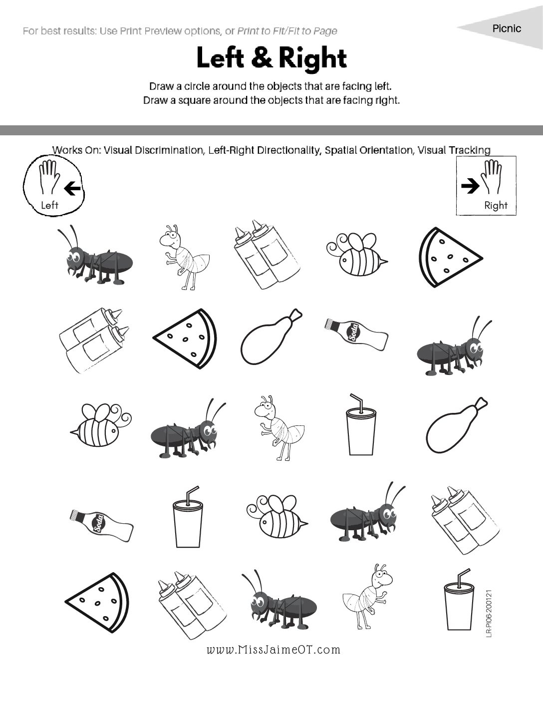 Free Printable Visual Tracking Worksheets Free Printable Visual Tracking Worksheets