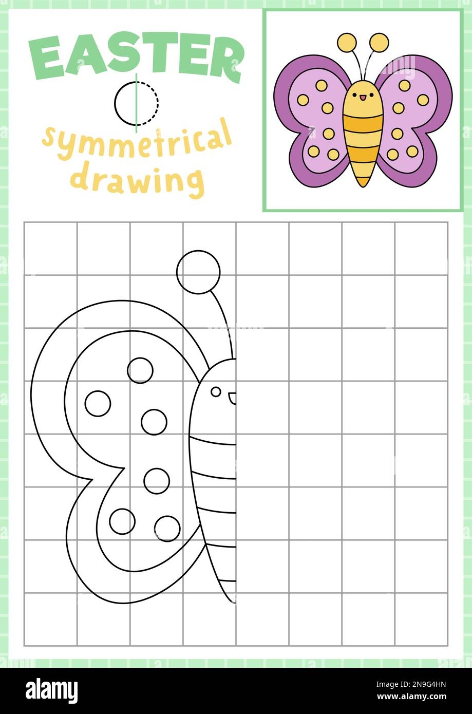 Free Printable Butterfly Symmetry Worksheets