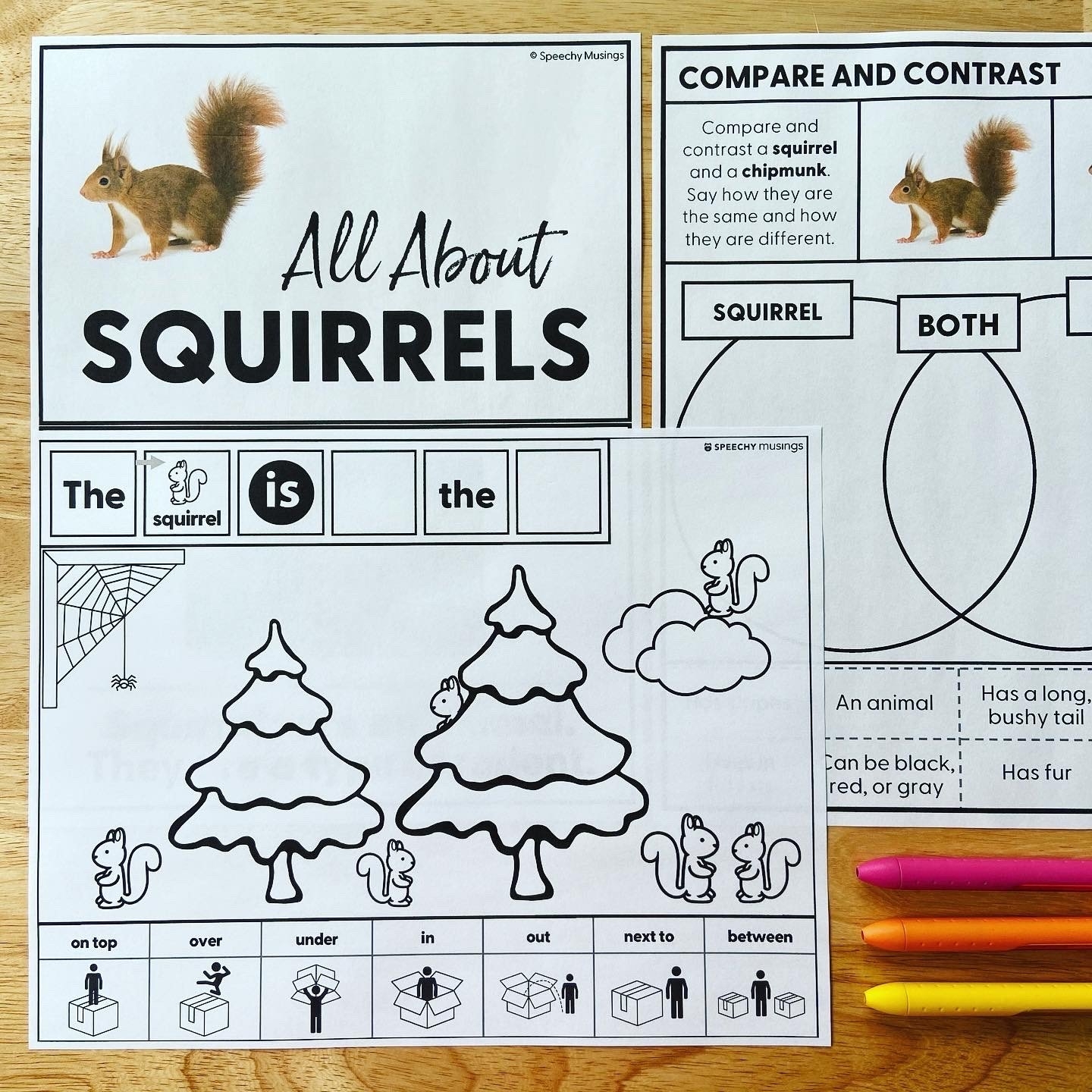Preschool Nuts Printable