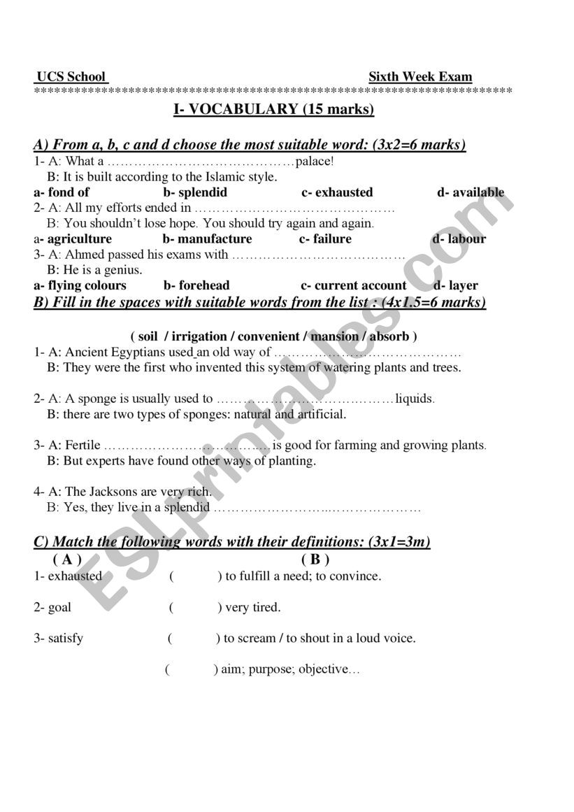 Grade 11 Reading Comprehension Structure Vocabulary ESL Worksheet By Sammy tn Grade 11 Reading Comprehension Structure Vocabulary ESL Worksheet By Sammy tn