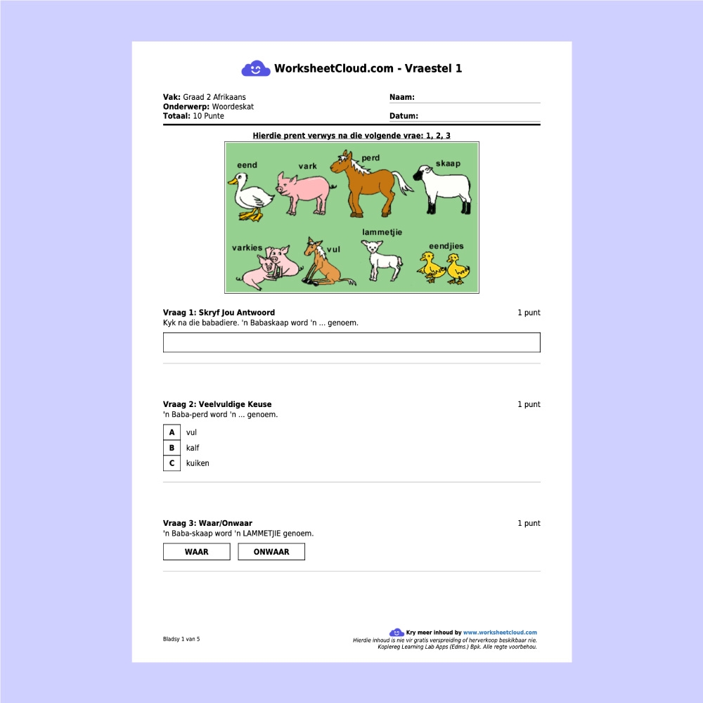 Grade 2 Premium Pack All Subjects WorksheetCloud