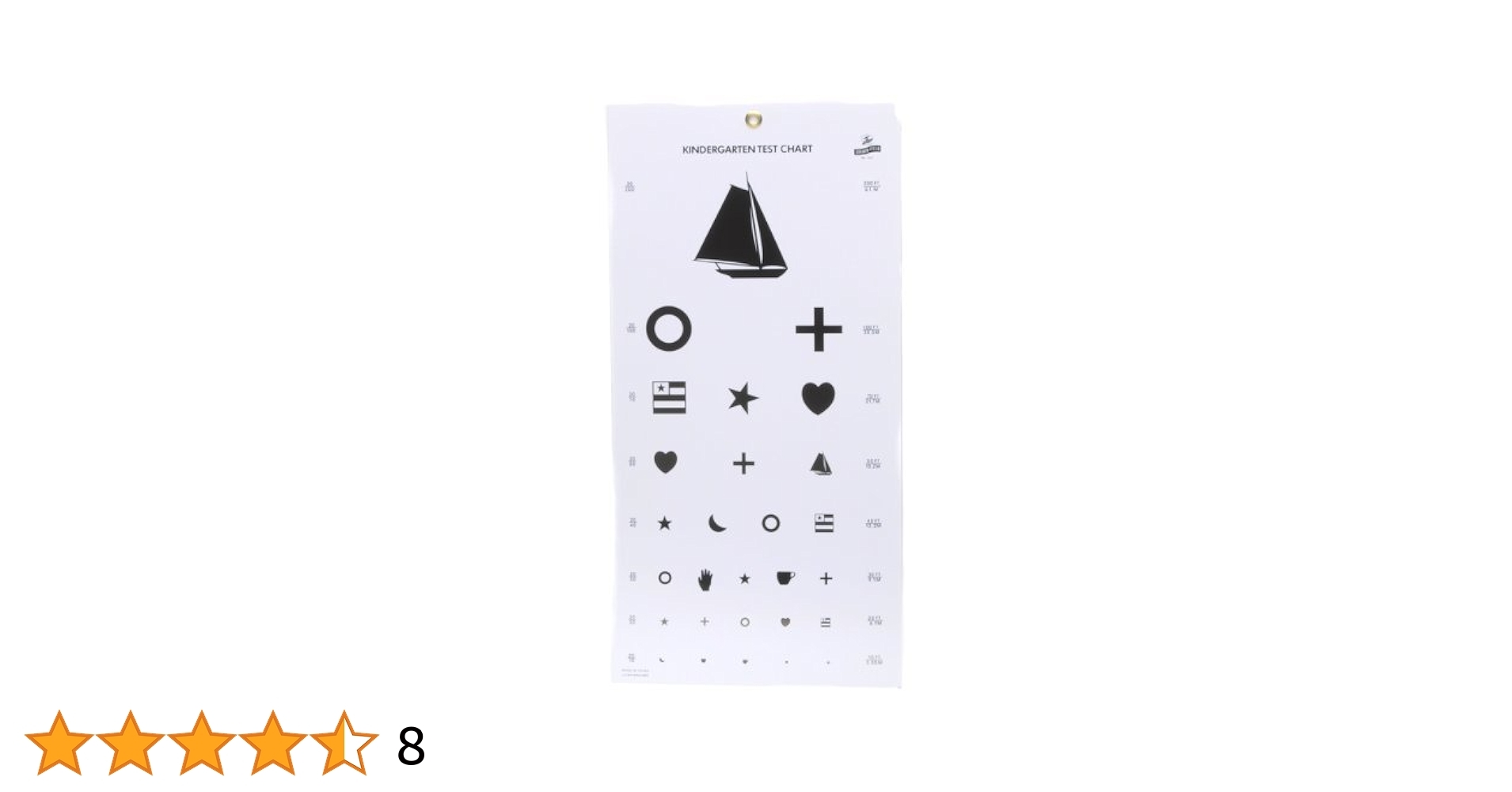 Grafco Kindergarten Plastic Eye Chart 20 Distance Snellen Visual Acuity Exam For Medical Use 1243 Industrial U0026 Scientific Amazon
