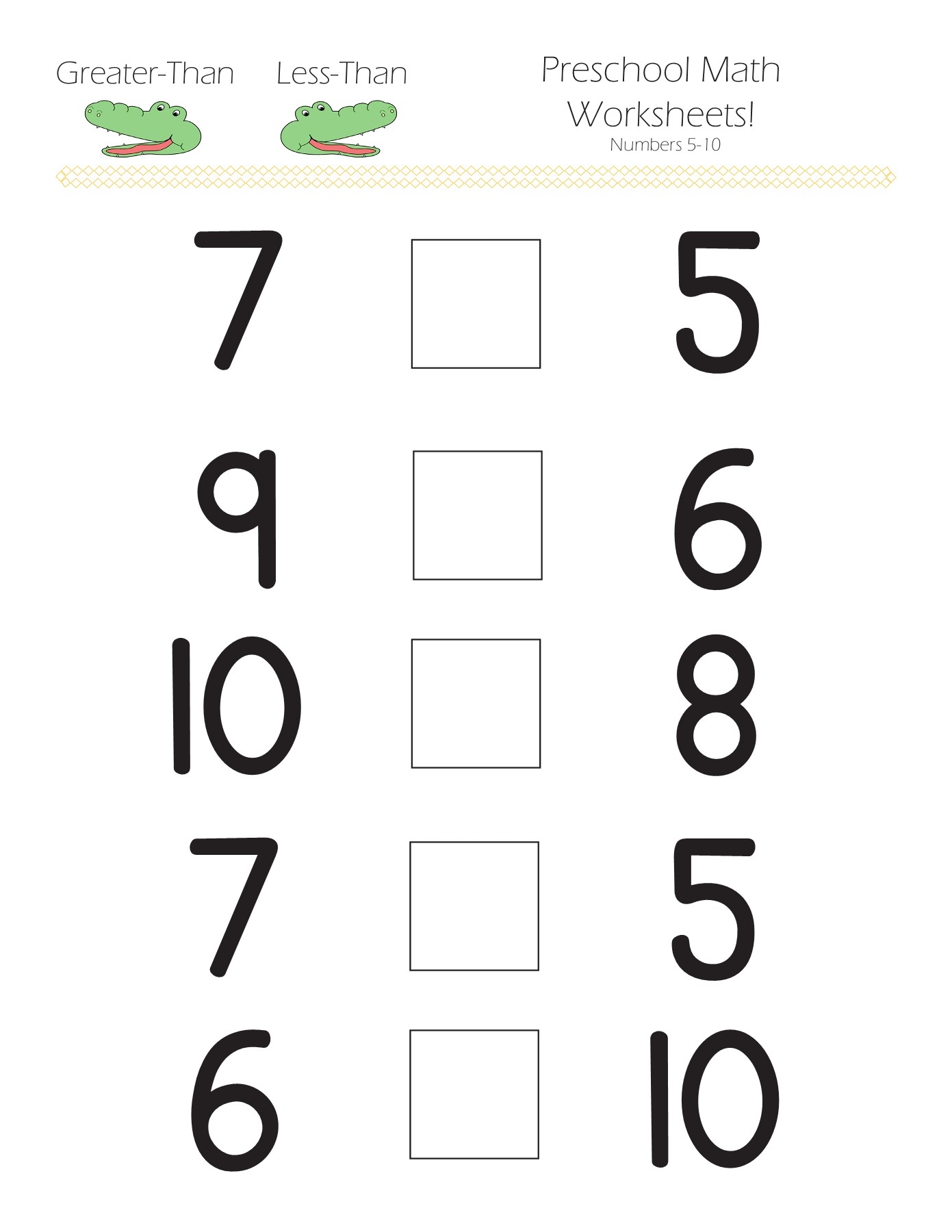 Greater Than Less Than Preschool Math Worksheets Flip EBook Greater Than Less Than Preschool Math Worksheets Flip EBook