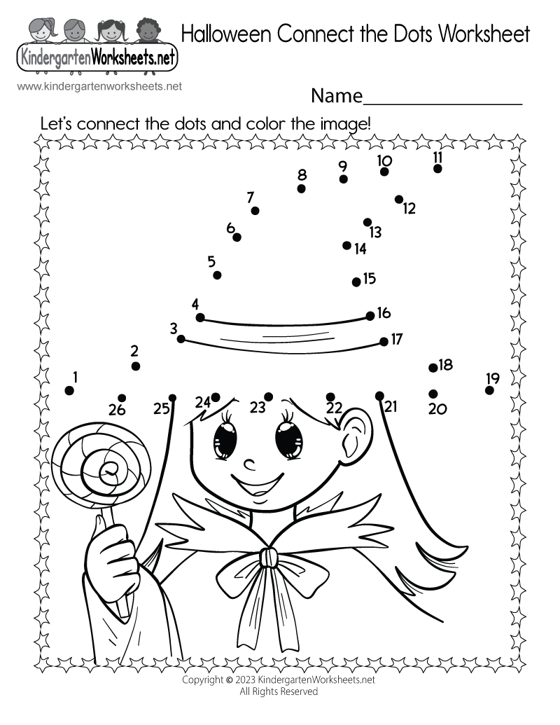 Halloween Connect The Dots Worksheet Free Printable Digital U0026 PDF