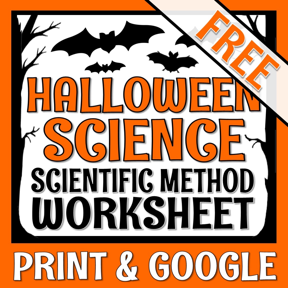 Halloween Science Worksheet Scientific Method Review Flying 