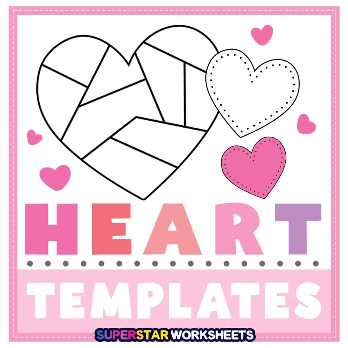 Free Printable Heart Shape Worksheets