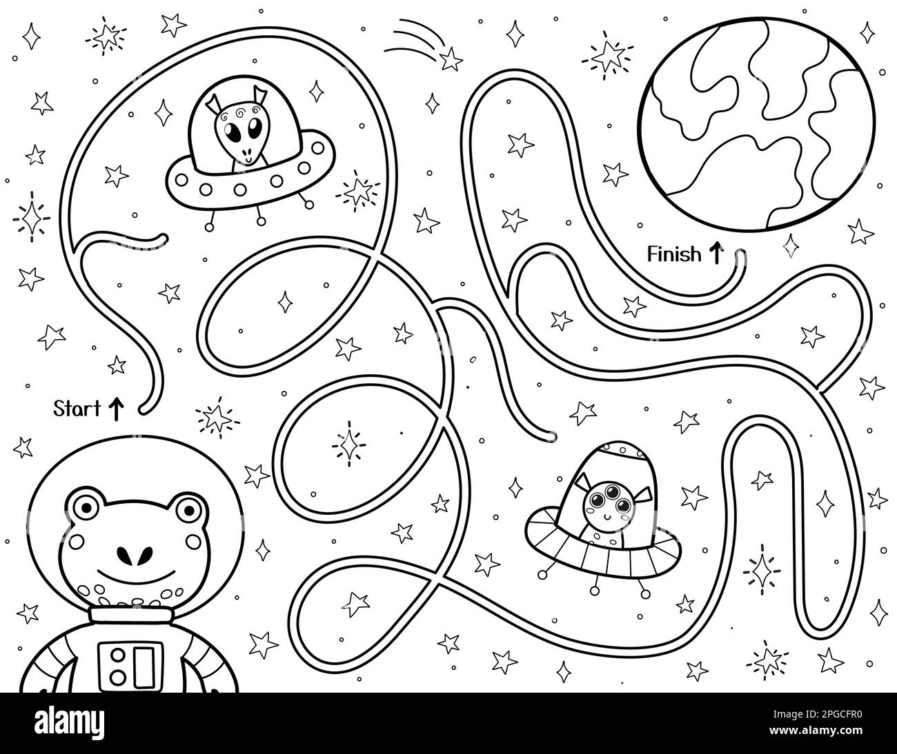 Help Cute Frog Find A Way To The Planet Earth Black And White Space Maze For Kids Stock Vector Image U0026 Art Alamy Help Cute Frog Find A Way To The Planet Earth Black And White Space Maze For Kids Stock Vector Image U0026 Art Alamy