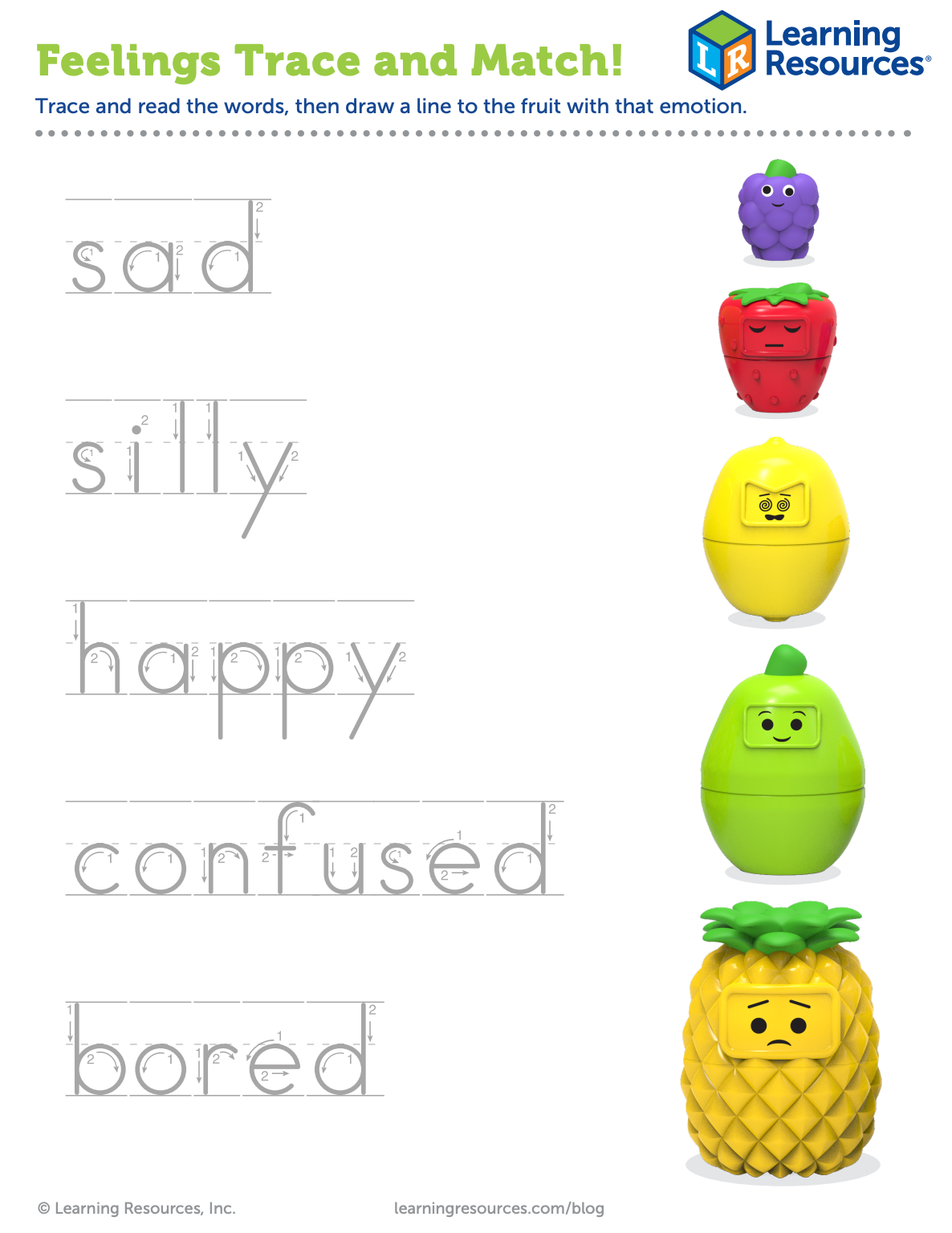 Feelings Activities For Preschool Printable