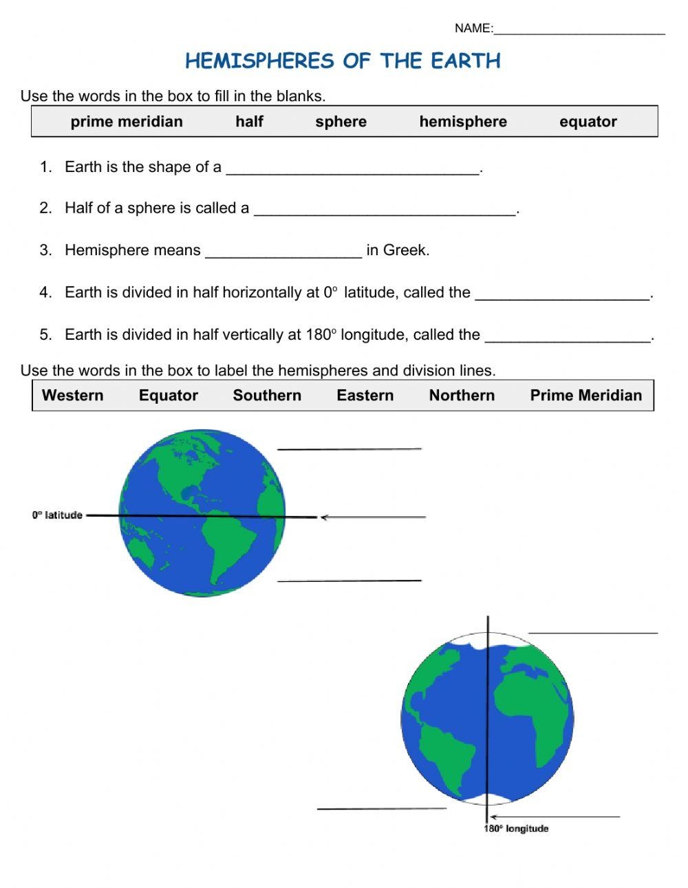 Free Printable Equator Worksheets Free Printable Equator Worksheets