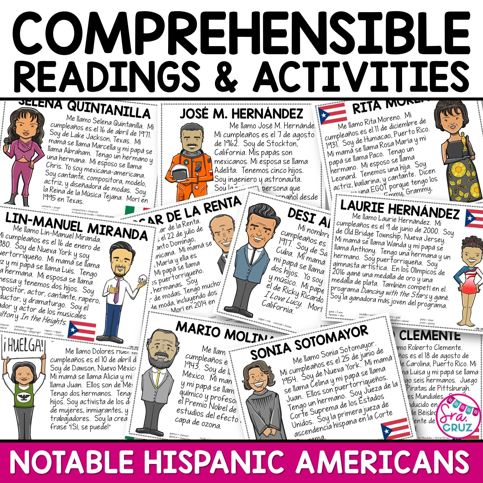 Hispanic Heritage Month Spanish Reading Comprehension Passages U0026 Activities Sra Cruz Hispanic Heritage Month Spanish Reading Comprehension Passages U0026 Activities Sra Cruz