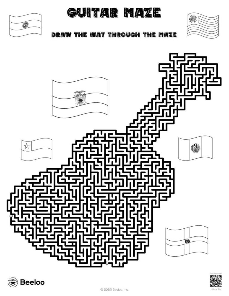 Hispanic Heritage themed Mazes Beeloo Printable Crafts And