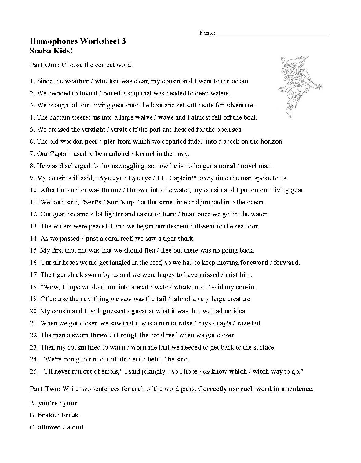 Homophones U0026 Word Choice Worksheets Language Arts Activities