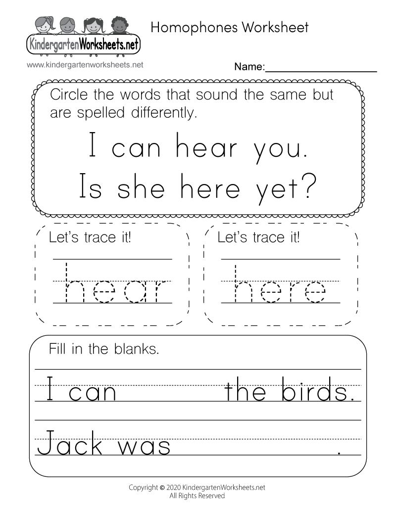 Homophones Worksheet Free Printable Digital U0026 PDF
