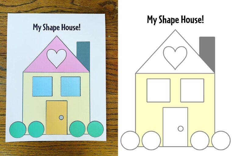 House Craft For Preschoolers Learn Your Shapes The Hollydog Blog