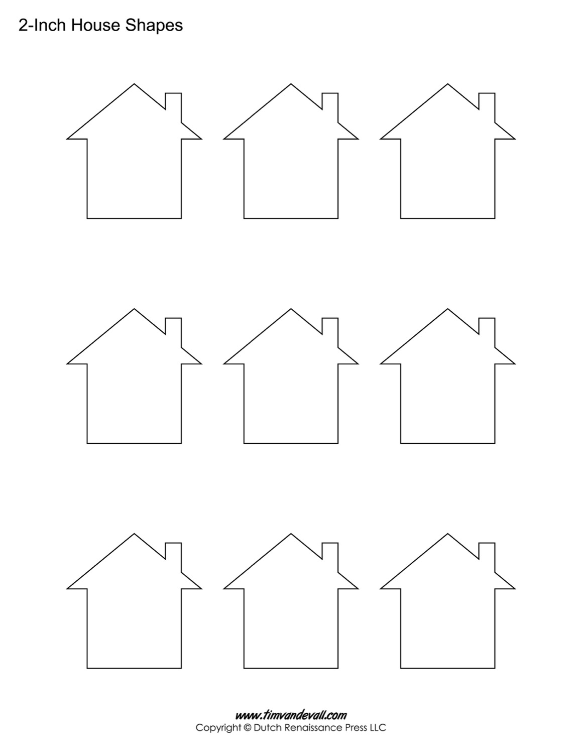 House Templates Free Blank House Shape PDFs House Templates Free Blank House Shape PDFs
