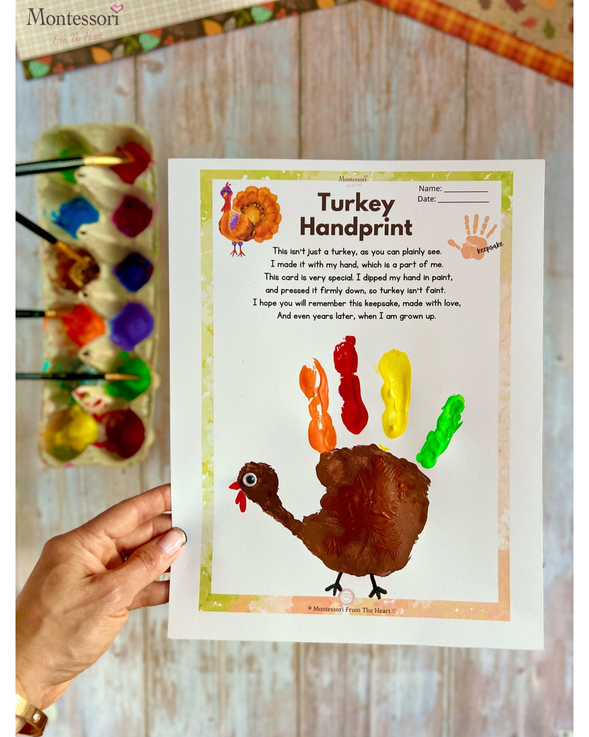 How To Make Cute Turkey Handprint Thanksgiving Kids Craft How To Make Cute Turkey Handprint Thanksgiving Kids Craft
