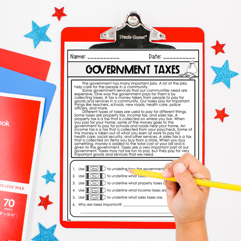 How To Teach Taxes To Kids Fun Activities For 2nd 4th Graders Priceless Ponderings