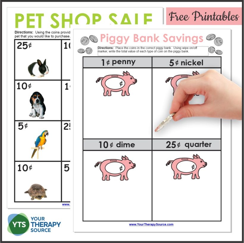 Identifying Coin Worksheets 2 Free Printables Your Therapy Source Identifying Coin Worksheets 2 Free Printables Your Therapy Source