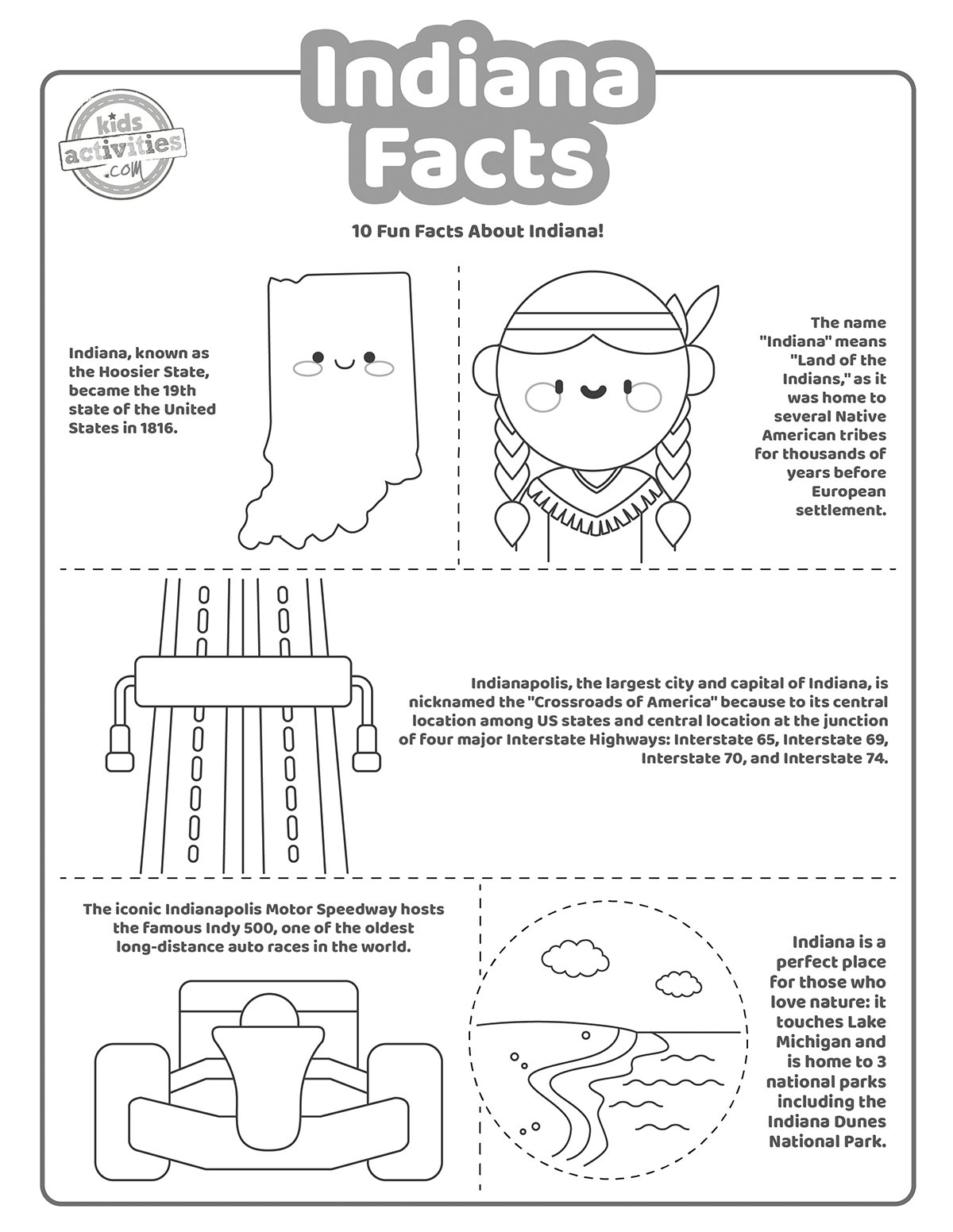 Free Printable India Fun Facts Worksheets