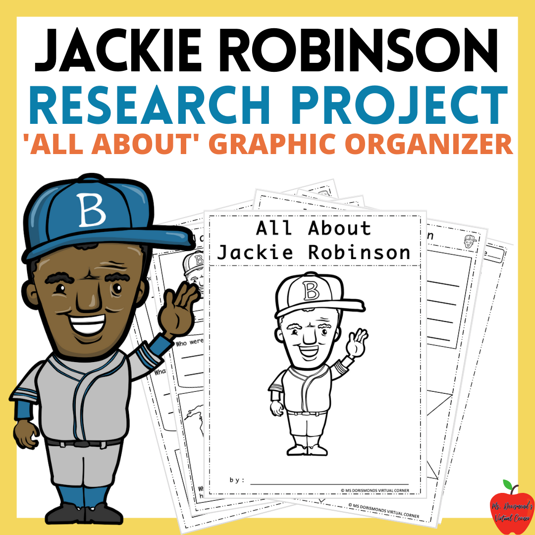 Jackie Robinson All About Research Project Graphic Organizer Biography Made By Teachers Jackie Robinson All About Research Project Graphic Organizer Biography Made By Teachers