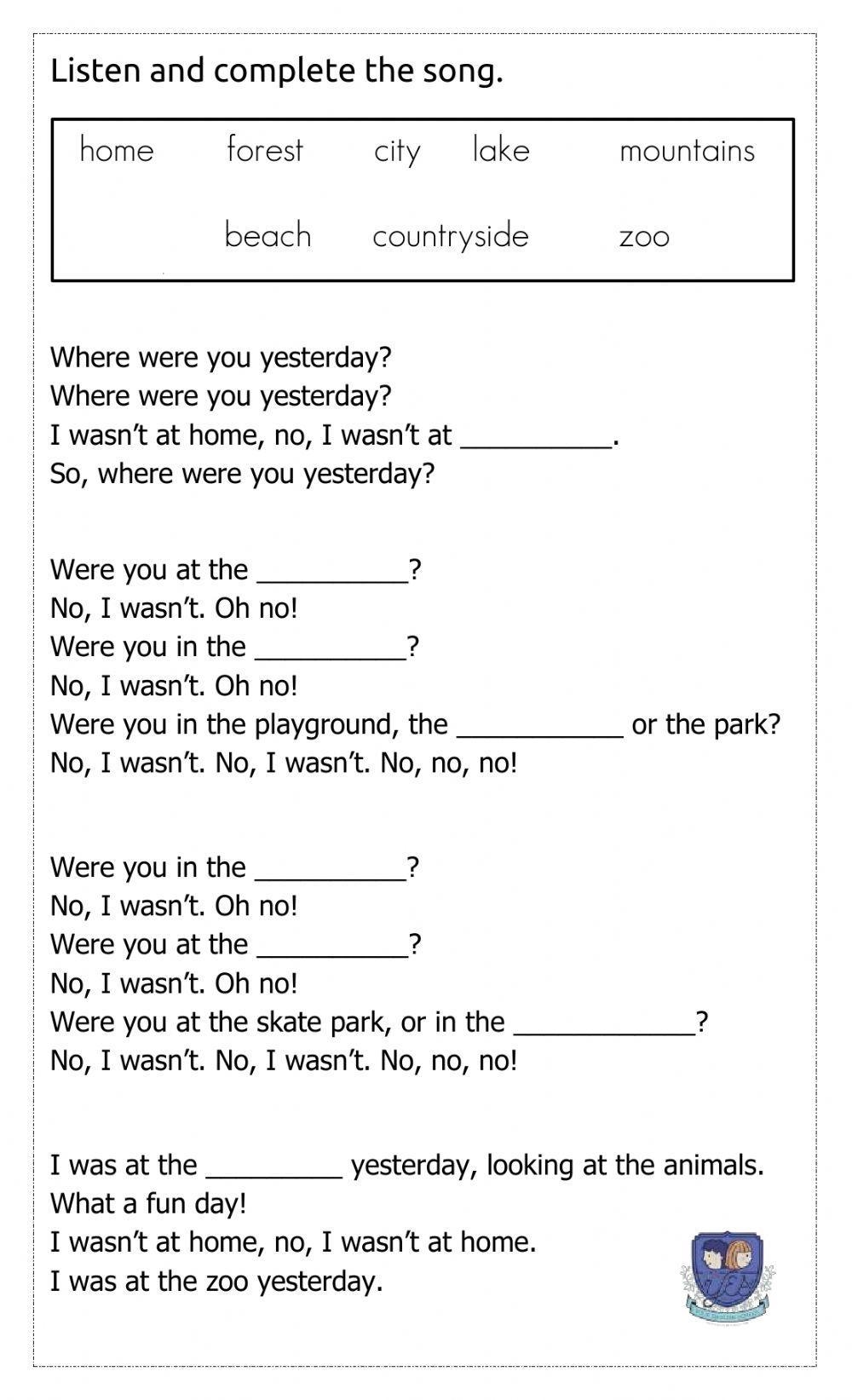 Kids 4 Listening Worksheet For Kids Live Worksheets Worksheets Library